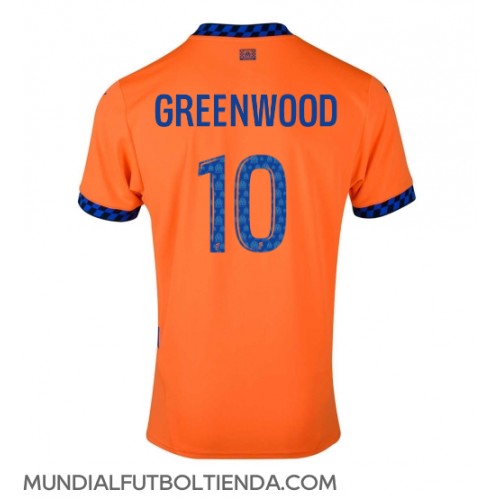Camiseta Olympique de Marseille Mason Greenwood #10 Tercera Equipación Replica 2024-25 mangas cortas